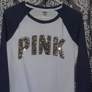 VS PINK Baseball T